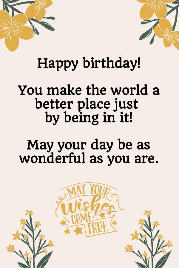 Happy Birthday Flowers - 3 - Portrait - Personalized Templates