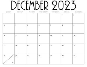 Blank Calendar