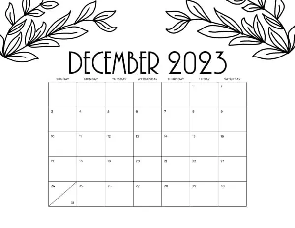 December 2023 - Leaves