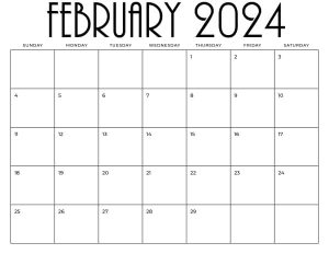 Blank Calendar