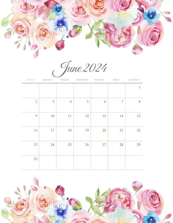 June 2024 flowers