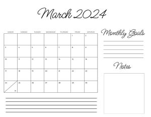 March 2024 Planner