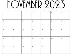 Blank Calendar