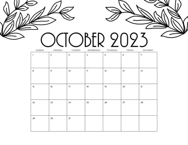October 2023 - Leaves