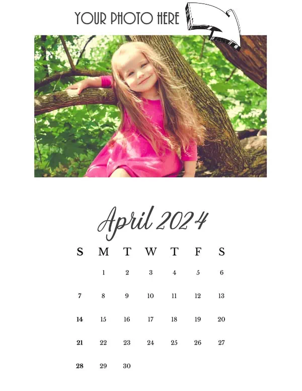 apr 24 - photo calendar